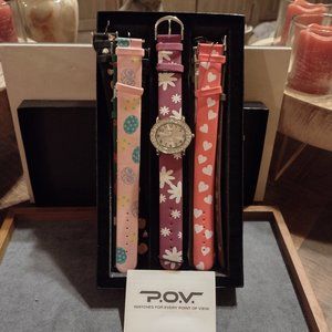 NEW P.O.V. Watch with Changeable Bands